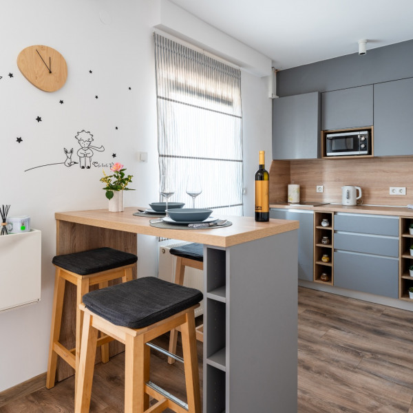 Küche, Apartmani Borik, Apartments Borik mit Wellness, Fitnessraum und Spielplatz, Bjelovar, Kroatien Bjelovar