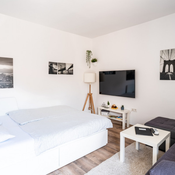 Obývací pokoj, Apartmani Borik, Apartmány Borik s wellness, posilovnou a hřištěm, Bjelovar, Chorvatsko Bjelovar